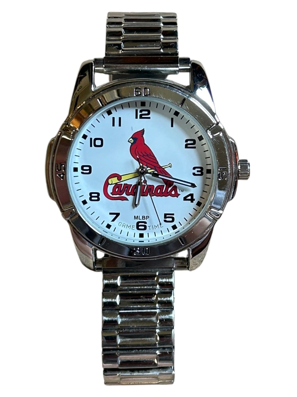 St Louis Cardinals Game Time MLB Stainless Steel Watch Untested As Is